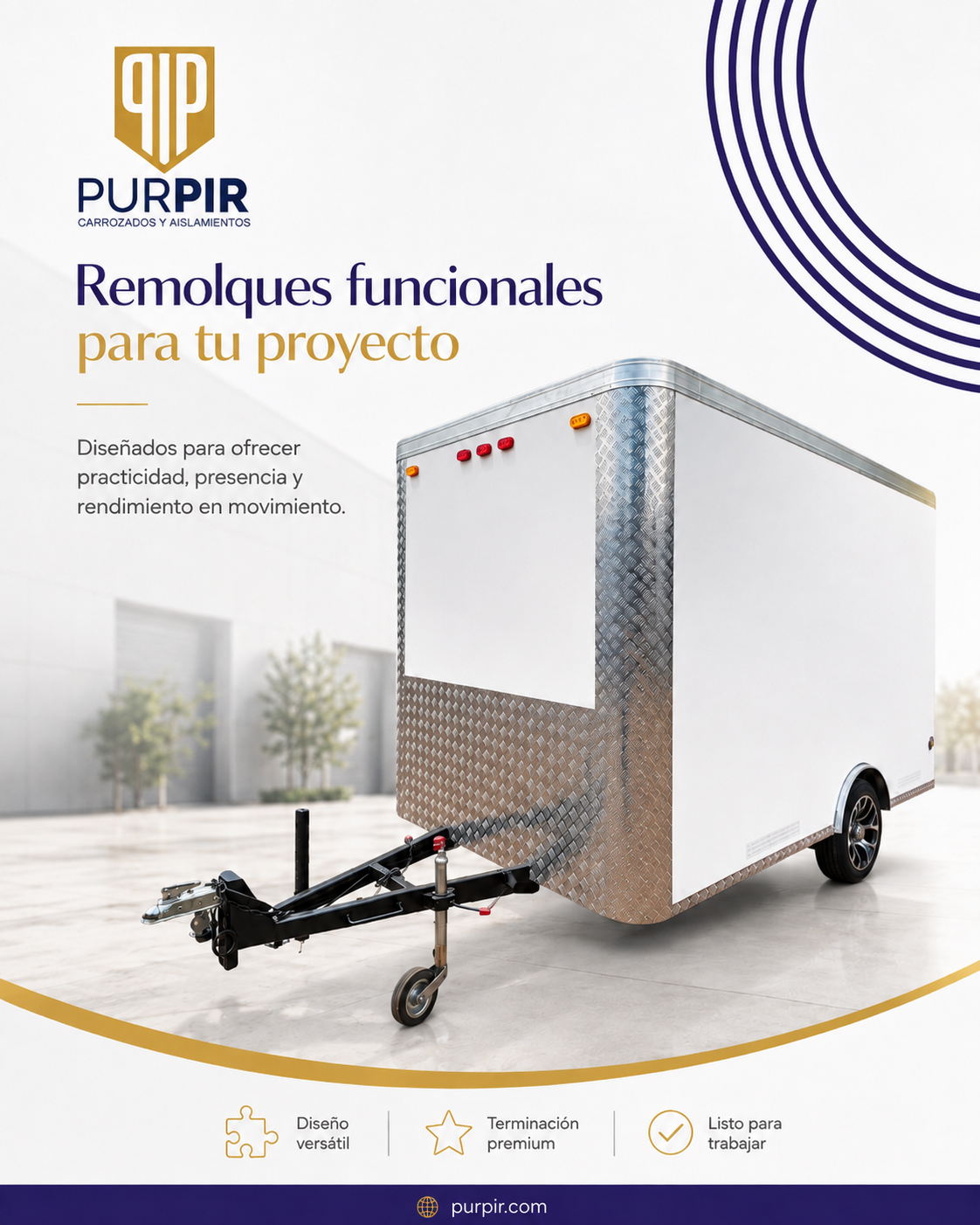 Food Trailer personalizado PUR PIR