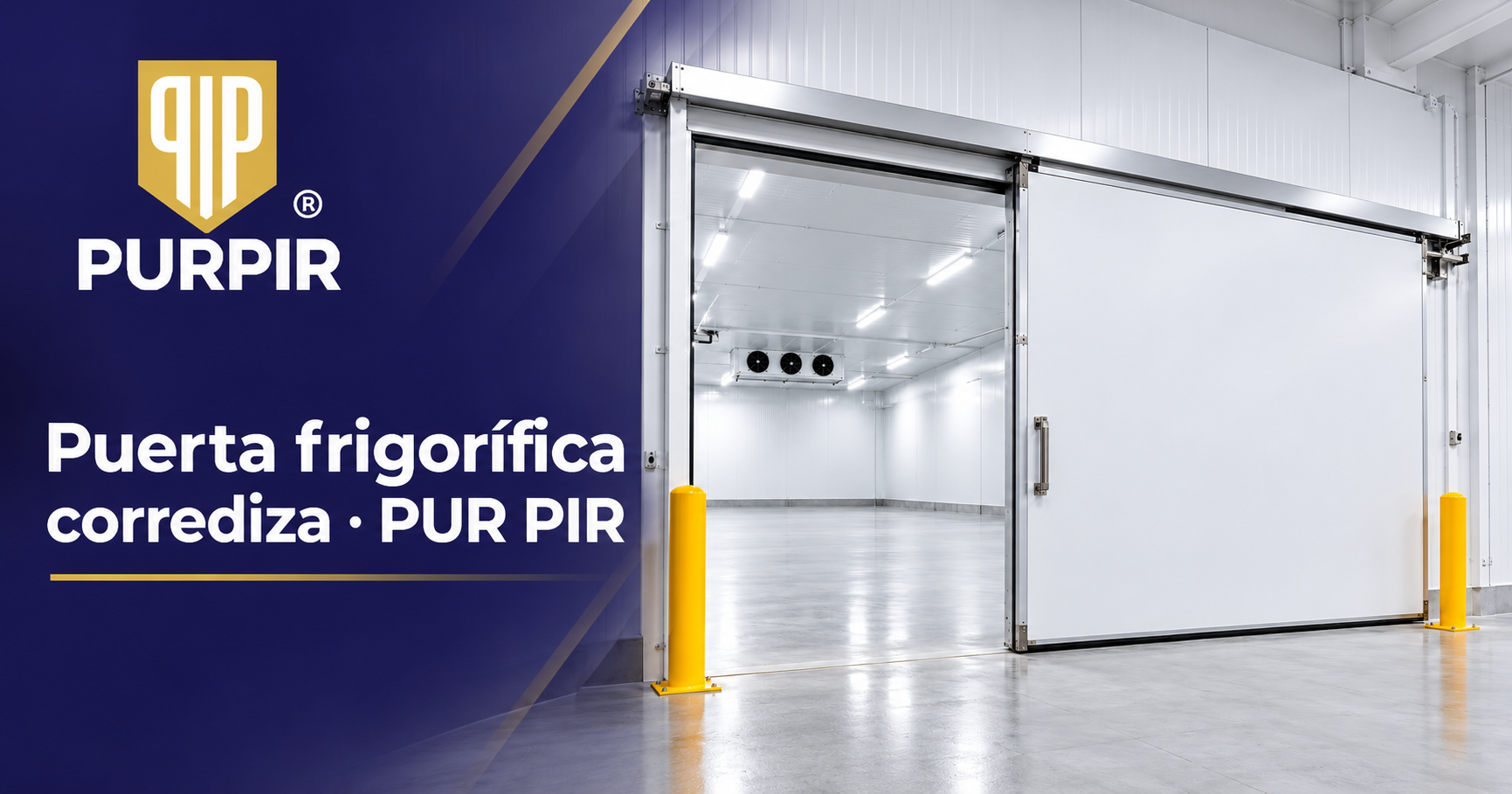 Puerta frigorífica corrediza
