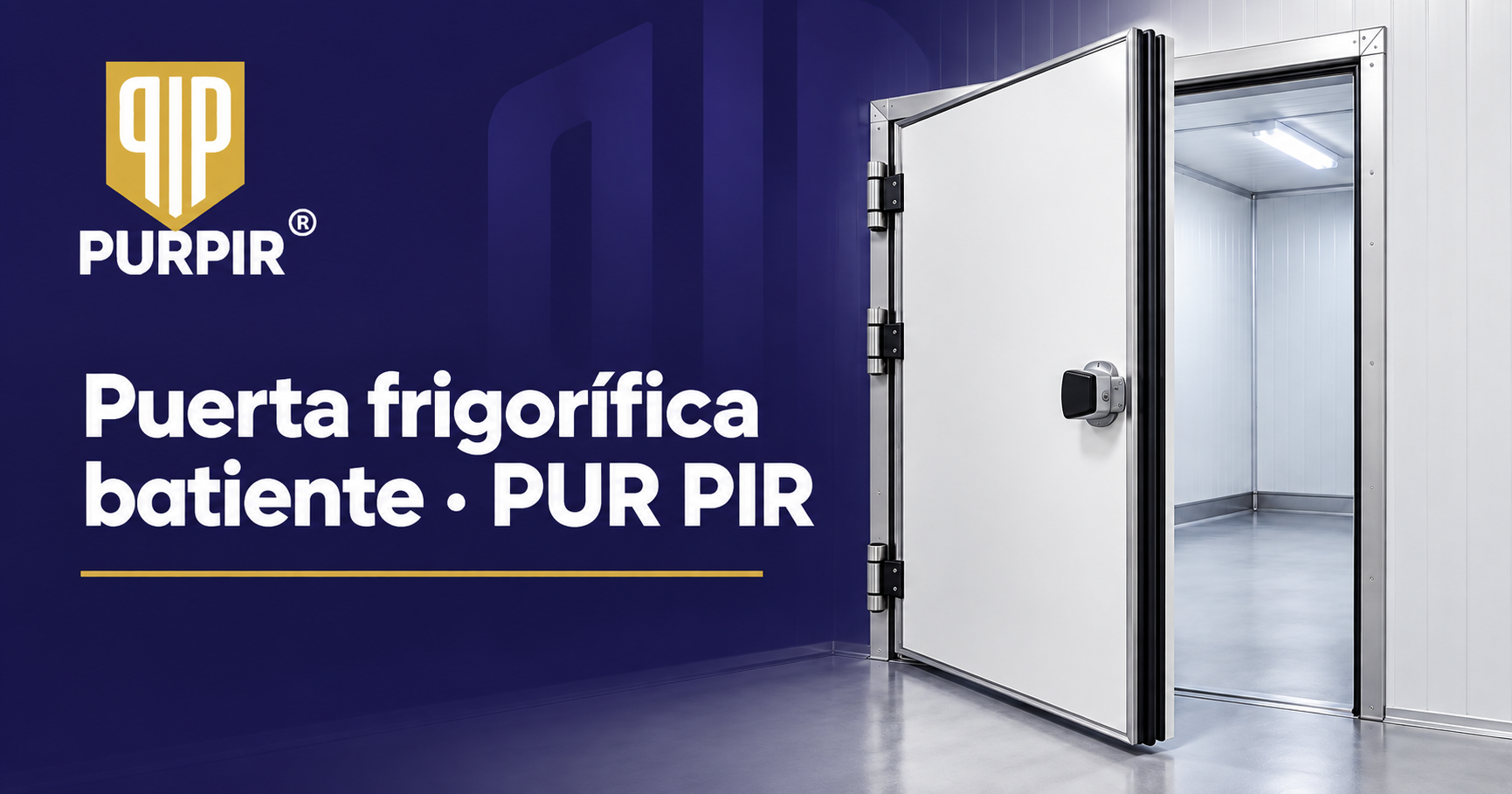 Puerta frigorífica batiente