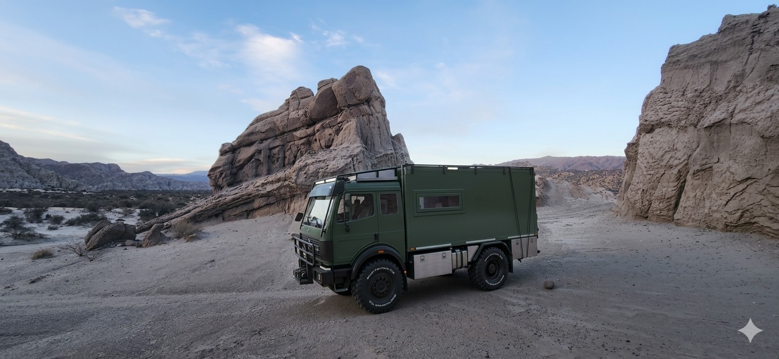 Casa Rodante PUR PIR en ruta off-road