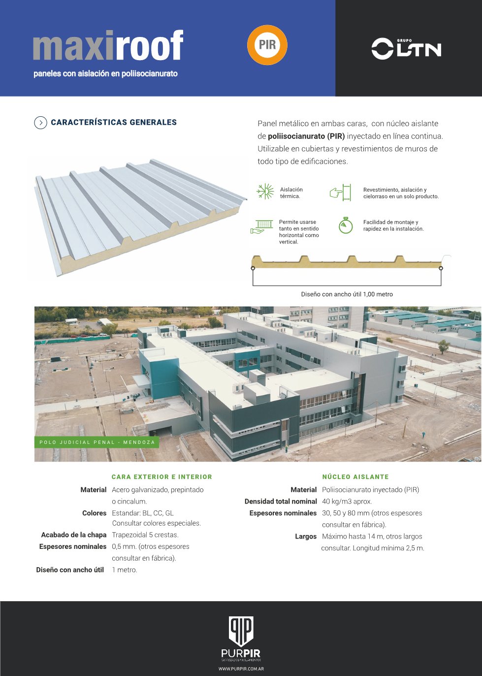 Ficha técnica Maxiroof